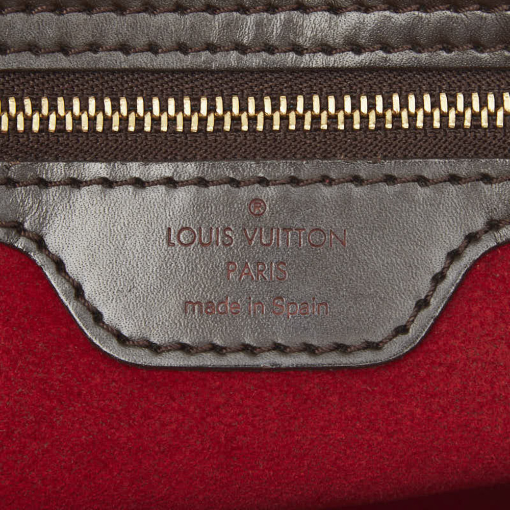 LOUIS VUITTON Brown Damier Leather Tote Bag - Picture 15 of 16